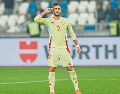 El tanto que Ferran Torres marcó a Georgia le sirvió para entrar en la lista de los 10 máximos anotadores de la selección española. EFE/G. Arjevanidze