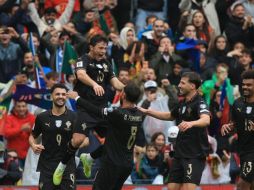 El encuentro estuvo marcado por el dominio absoluto del conjunto portugués. EFE/E. SILVA