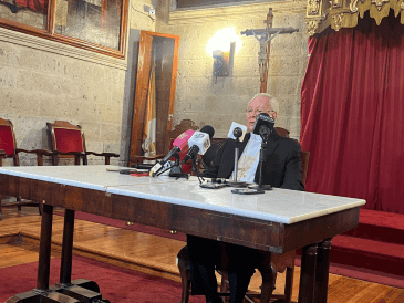 Robes Ortega lamentó que estos hechos registrados el sábado 15 de noviembre “manchen” la manifestación pacífica". ESPECIAL