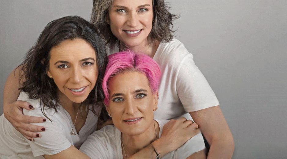 Laura Manzo, Valeria Stoopen Barois y Adina Chelminsky, listas para su encuentro con los tapatíos. CORTESÍA