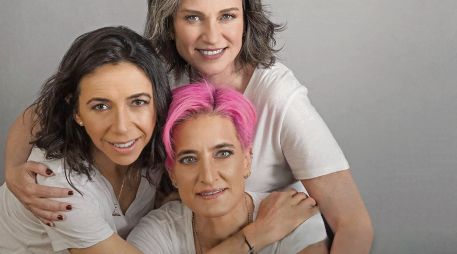 Laura Manzo, Valeria Stoopen Barois y Adina Chelminsky, listas para su encuentro con los tapatíos. CORTESÍA