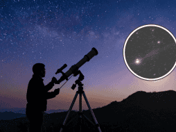 En las fotografías se distingue una cola iónica visible hacia el noreste y una anticola orientada al este-sureste, una configuración poco común. CANVA / VIRTUAL TELESCOPE PROJECT