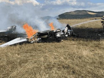 La aeronave transportaba a cinco personas; aún se desconoce su estado de salud.  ESPECIAL