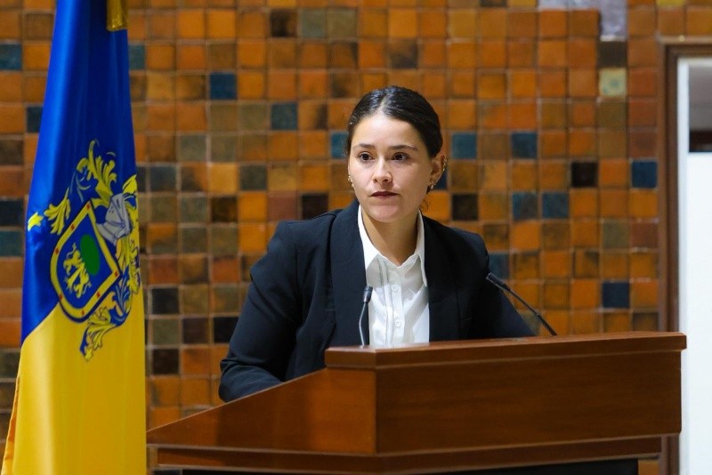 Tonantzin Cárdenas, diputada de Futuro, durante su intevención. EL INFORMADOR / A. Navarro 