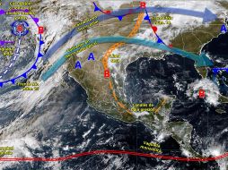 Autoridades recomiendan a la población mantenerse informada y extremar precauciones ante este prolongado periodo de inestabilidad. ESPECIAL/ SMN.