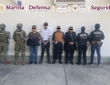 Los cuatro hombres fueron informados de sus derechos de ley y puestos a disposición del agente del Ministerio Público federal. ESPECIAL