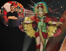 Él es el diseñador del traje típico de Fátima Bosch para Miss Universo. ESPECIAL / IG / @fer.nando_ortiz / @fatimaboschfdz