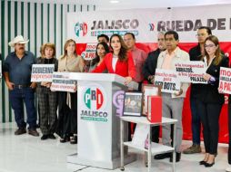 La dirigente tricolor afirmó que los jóvenes, de forma espontánea y voluntaria, se manifestaron ante el hartazgo social, el incremento en la violencia y la falta de justicia en México y en Jalisco. CORTESÍA