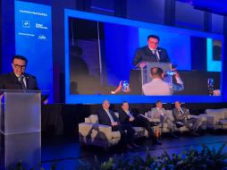 Durante la inauguración del Foro Nacional Laboral 2025, Juan José Sierra Álvarez indicó que este punto de encuentro honra la historia productiva de Jalisco. ESPECIAL