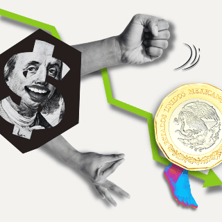 Dólar lapida al peso mexicano tras retroceso de la economía nacional