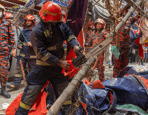 El seísmo ocurrió a las 10:08 hora local y su epicentro se situó 14 kilómetros al oeste-suroeste de Narsingdi, en Banglaseh. AP / A. Goni