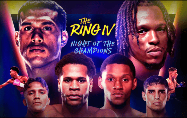 Cuatro títulos mundiales en cuatro categorias de peso una noche de campeones. DAZN.COM/ESPECIAL