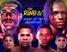 Cuatro títulos mundiales en cuatro categorias de peso una noche de campeones. DAZN.COM/ESPECIAL