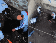 En las primeras excavaciones localizaron fragmentos de huesos de lo que pareciera ser una mano. COLECTIVO CORAZONES UNIDOS