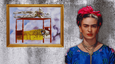 El particular cuadro de Frida Kahlo fue pintado en 1940 y estuvo en manos de un coleccionista privado. EFE / ARCHIVO / ESPECIAL