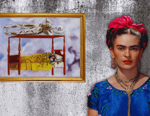 El particular cuadro de Frida Kahlo fue pintado en 1940 y estuvo en manos de un coleccionista privado. EFE / ARCHIVO / ESPECIAL