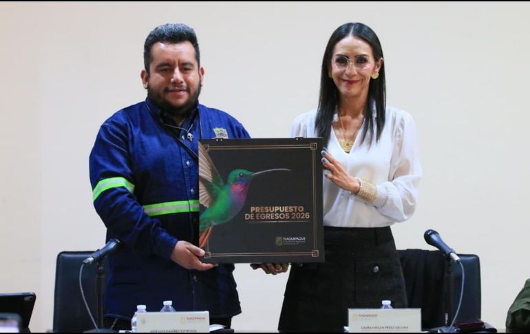 Presidenta de Tlaquepaque presenta el presupuesto 2026 ante cabildo. ESPECIAL / GOBIERNO DE TLAQUEPAQUE