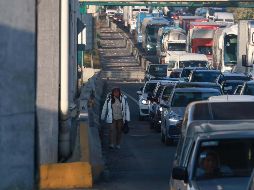 Este lunes, organizaciones campesinas y de transportistas llevaron a cabo un megabloqueo nacional que afectó los principales accesos carreteros del país. SUN / A. Vargas