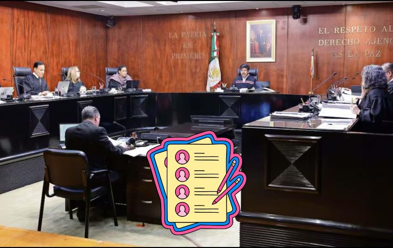 A favor del proyecto se pronunciaron los ministros Figueroa Mejía, Yasmín Esquivel Mossa, Loretta Ortiz Ahlf, Arístides Guerrero García y el ministro presidente de la SCJN Hugo Aguilar Ortiz. SUN / ESPECIAL