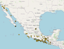 Temblores EN VIVO este martes 25 de noviembre. ESPECIAL / SSN
