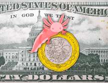 Hoy, la mejor opción en la compra del dólar —en este momento de la mañana (a las 07:50 horas)— es en Banamex; y la venta, en BBVA Bancomer. ESPECIAL / CANVA