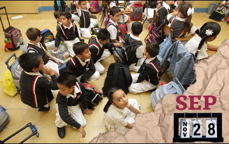 La suspensión del 28 de noviembre se une con los días sábado 29 y domingo 30, formando así un fin de semana largo para los alumnos. ESPECIAL / EL INFORMADOR y CANVA