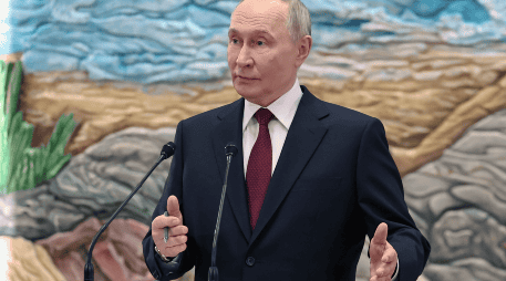 Así se pronunció Putin en una conferencia de prensa ante las sanciones anunciadas por el Departamento del Tesoro de Estados Unidos. EFE / EPA / ALEXANDER KAZAKOV / SPUTNIK / KREMLIN / POOL MANDATORY CREDIT