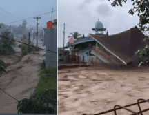Videos de impactantes inundaciones en Indonesia. ESPECIAL / X / @WeatherMonitors