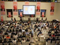 El secretario de Educación durante su participación en la Cátedra Guillermo Cosío Vidaurri presentó ante los asistentes los detalles del programa de Formación del Carácter. EL INFORMADOR/J.ACOSTA