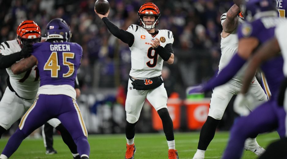 Burrow apareció por primera vez desde la semana 2 y le dio a los Bengals un triunfo valioso. AP/S. Scarbrough