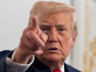 "¡FELIZ ACCIÓN DE GRACIAS A TODOS, excepto a aquellos que odian, roban, asesinan y destruyen todo lo que representa Estados Unidos — ¡No estarán aquí por mucho tiempo!", escribió Trump. AP/A. Brandon