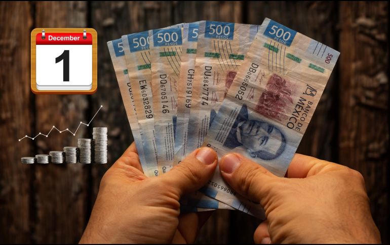 Desde el primer minuto del miércoles 1 de enero de 2025 entró en vigor el aumento de 12% al salario mínimo anunciado en diciembre de 2024, por lo que con el anuncio se sabe que aumentará. ESPECIAL / CANVA