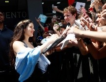 Este viernes, la española asistió al canal de streaming Luzu, en el barrio porteño de Palermo. EFE/STR