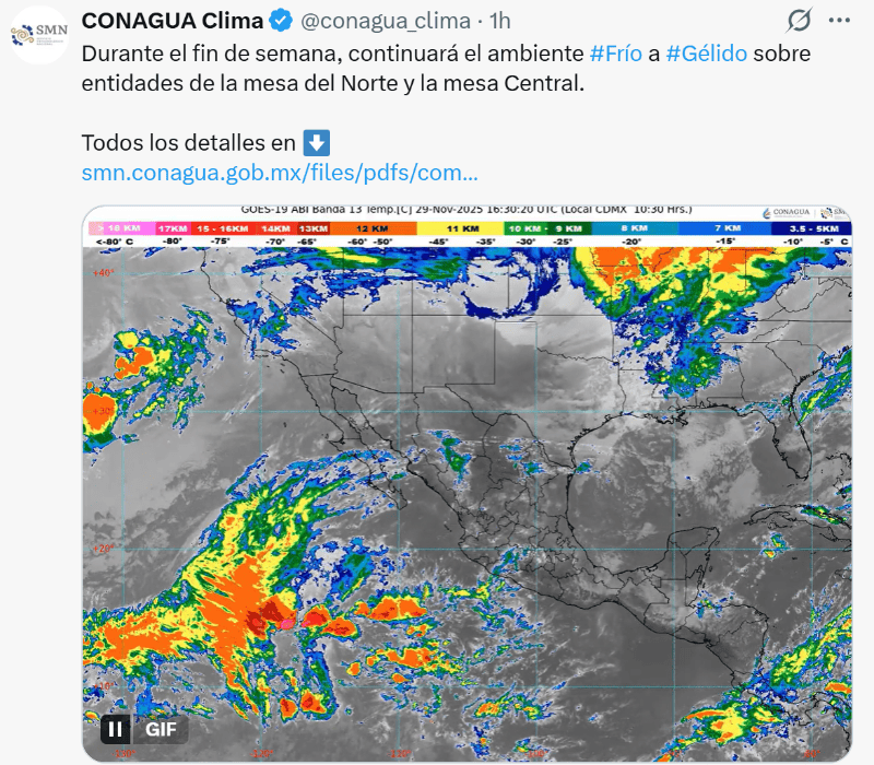  X / @conagua_clima 