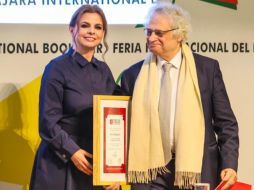 Maalouf recordó el momento en que recibió la noticia del Premio FIL de Literatura en Lenguas Romances y destacó la relevancia del galardón en el panorama cultural. EL INFORMADOR / A. Navarro