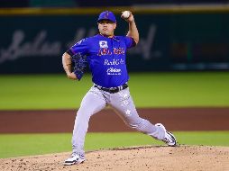 El gran antagonista para Jalisco fue Manny Bañuelos, quien tuvo una salida para el olvido al permitir nueve anotaciones bajo su brazo. CORTESÍA/ CHARROS DE JALISCO.