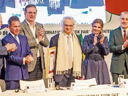 El escritor Amin Maalouf, galardonado con el Premio FIL 2025, llamó a defender la literatura ante los retos tecnológicos y culturales de la actualidad. EL INFORMADOR/ A. Navarro