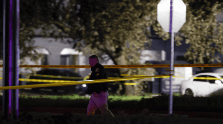 El tiroteo ocurrió poco antes de las 18:00 horas, dentro de un salón de banquetes, a unos 64 kilómetros al sur de Sacramento. EFE / John B. Mabanglo