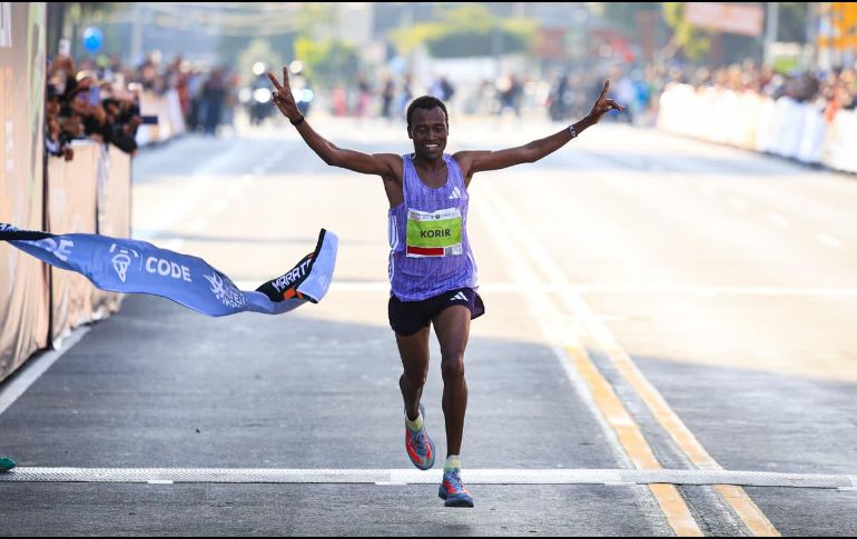 La categoría varonil estuvo marcada por un dominio contundente de los kenianos. El triunfo fue para Sammy Kigen Korir. EL INFORMADOR/J. Acosta