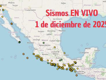 Monitoreo EN VIVO de los temblores en México este 1 de diciembre de 2025. ESPECIAL / SSN