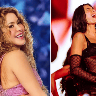 Dua Lipa cantó Antología en show de Bogotá y conmueve a Shakira