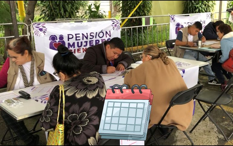 Calendario completo por apellido para registrarse en la Pensión Bienestar y Pensión Mujeres Bienestar. ESPECIAL / PROGRAMAS DEL BIENESTAR