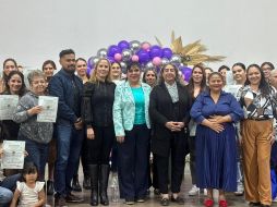 44 mujeres y un hombre concluyeron exitosamente cuatro cursos de capacitación en Zapotlanejo. CORTESÍA