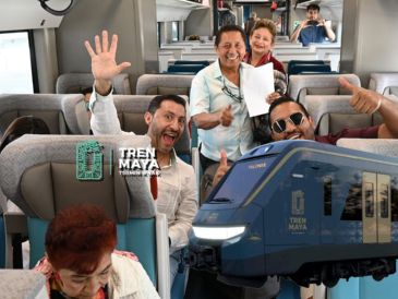 Esta es la cantidad de personas que ha podido transportar el Tren Maya en un solo día. ESPECIAL / Tren Maya