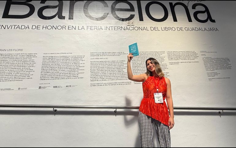 González de Mendoza señaló que el libro la llevó a enfrentar etapas personales relacionadas con el oficio creativo. EL INFORMADOR/ H. NAVARRO.