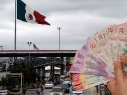 El salario mínimo diario en la zona fronteriza de México con Estados Unidos es más alto, ya que el costo de vida es más alto. ESPECIAL / AFP y CANVA