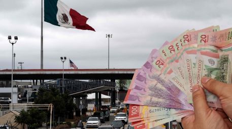 El salario mínimo diario en la zona fronteriza de México con Estados Unidos es más alto, ya que el costo de vida es más alto. ESPECIAL / AFP y CANVA