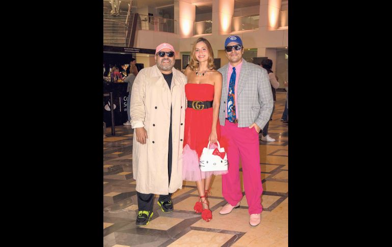 Víctor Gallegos, Maggie Magaña y Paulo Castro. GENTE BIEN JALISCO / J. Soltero