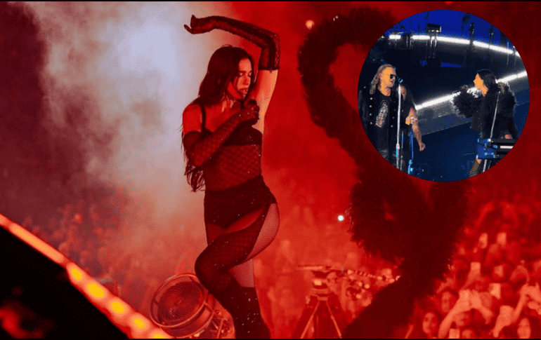 Este fue el segundo cover de Dua Lipa en su segundo concierto en México. ESPECIAL / IG / @dualipa / TIKTOK / @frantasy.dolls