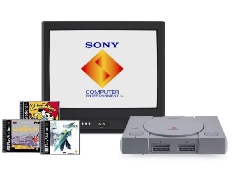 La primer consola de sony PlayStation 1.  GMEDIA.PLAYSTATION.COM